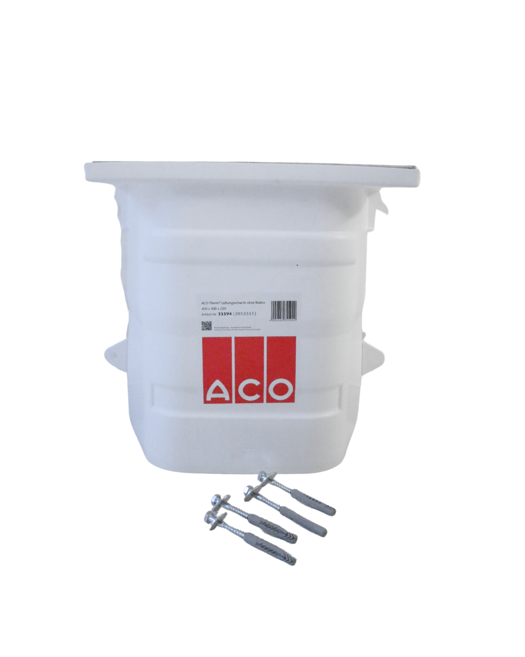 ACO Lüftungsschachtkörper ohne Boden 40x40x20 mit Streckmetallrost und Montageset – Bild 7