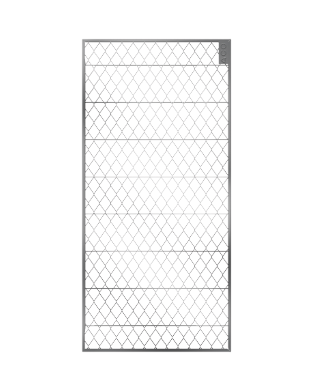ACO Lüftungsschachtkörper ohne Boden 40x40x20 mit Streckmetallrost und Montageset – Bild 4