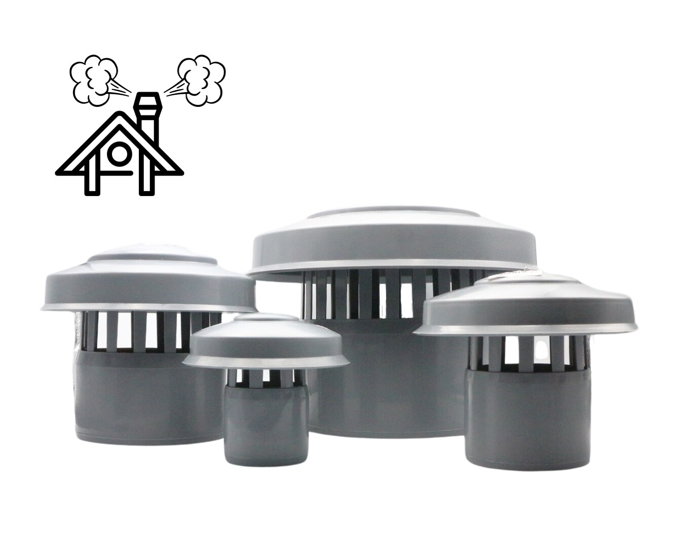 MD Technic Dunsthut Rohrbelüfter passend auf das Rohr DN 50, DN 75, DN 110, DN 160