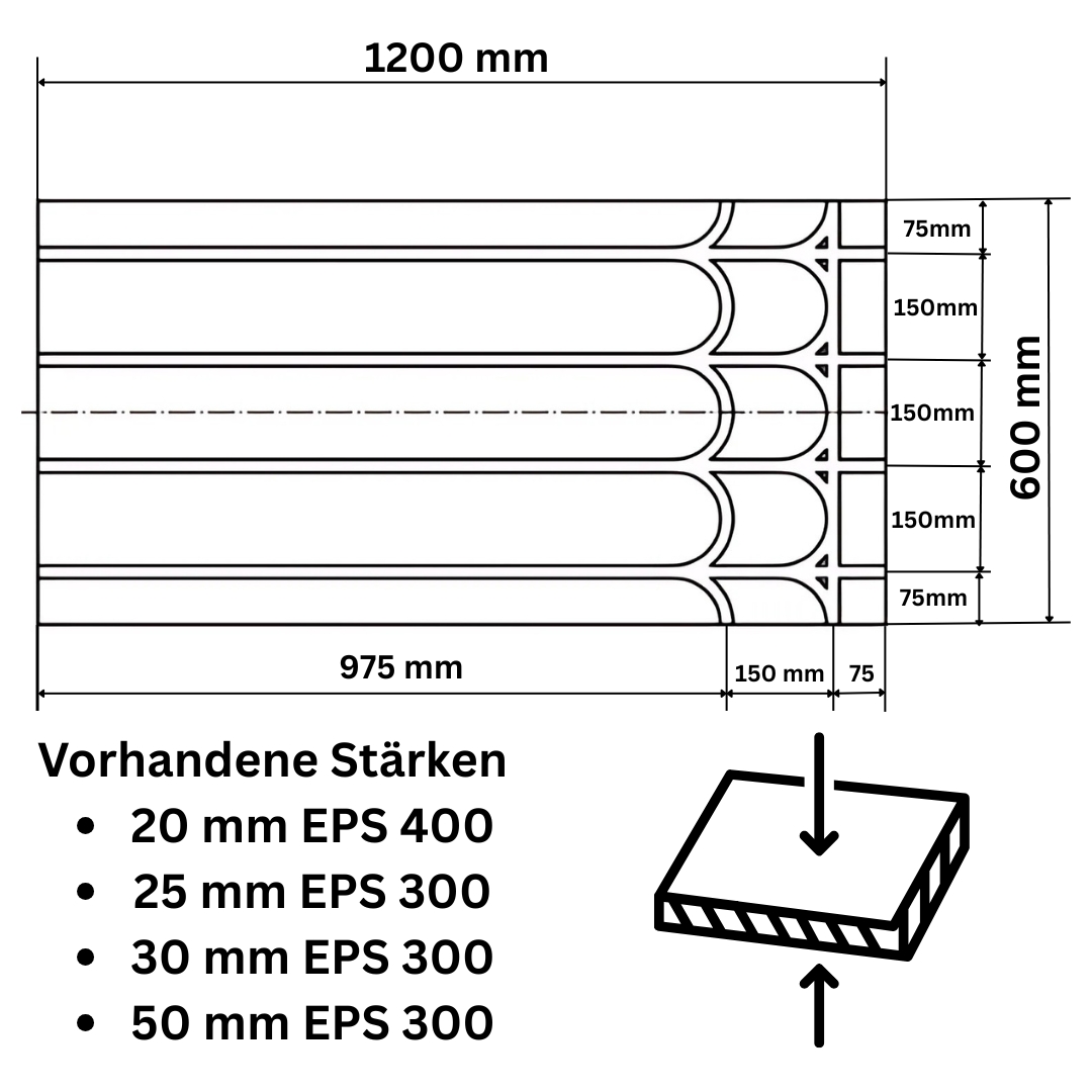 Fußbodenheizungsplatte EPS ALU Standard – Bild 3