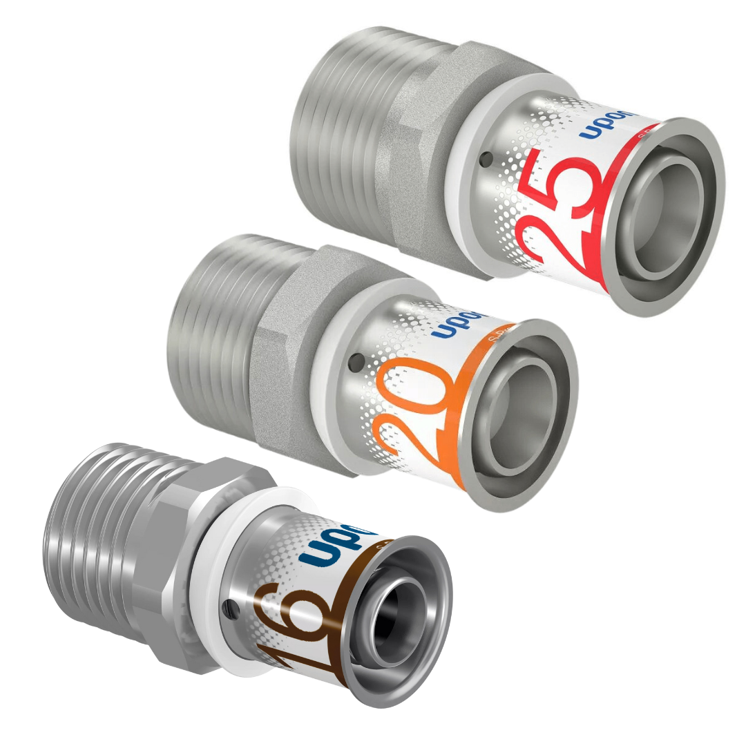 Uponor S-Press PLUS Übergangsnippel Außengewinde
