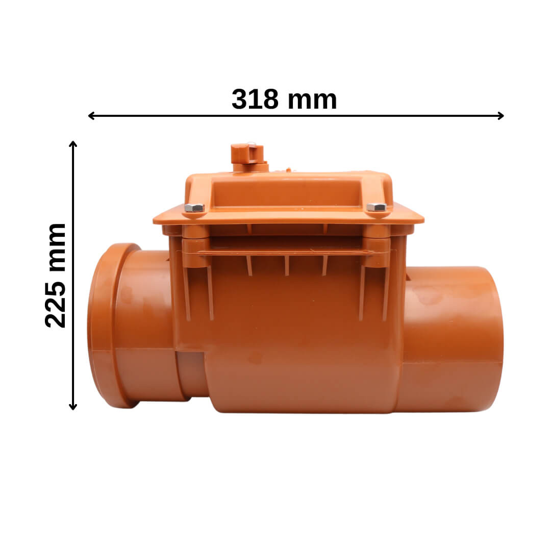 Rückstauklappe DN 125 MD Technic verriegelbar – Bild 5