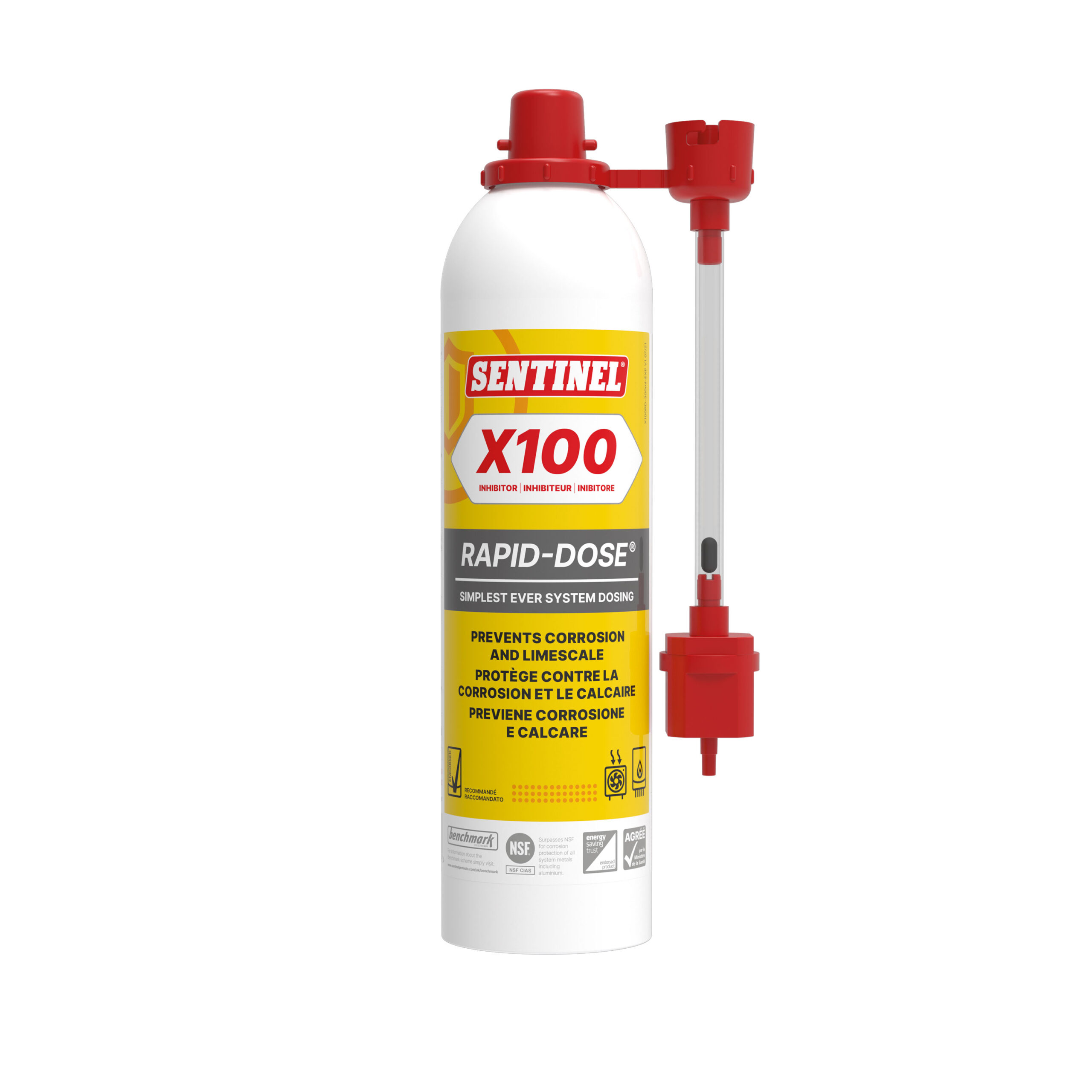 Sentinel X100 Rapid-Dose Inhibitor 300 ml | Korrosionsschutz & Kalkschutz für Heizungsanlagen