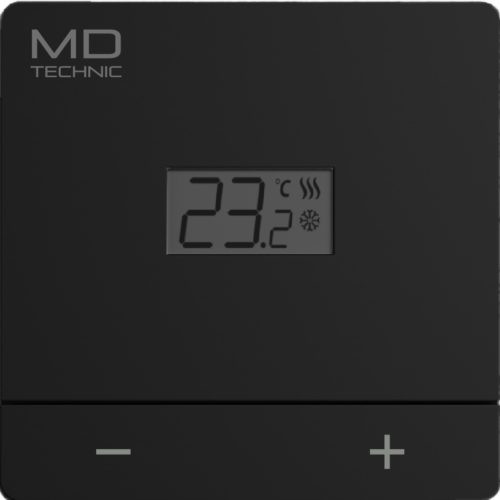 MD Technic Digital-Raumthermostat 230V Heizen & Kühlen schwarz