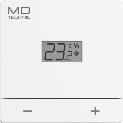 MD Technic Digital-Raumthermostat 230V Heizen & Kühlen weiß